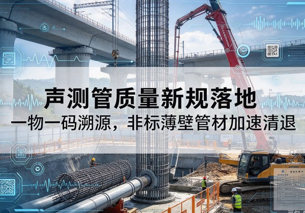 宁夏声测管质量新规落地，一物一码溯源，非标薄壁管材加速清退