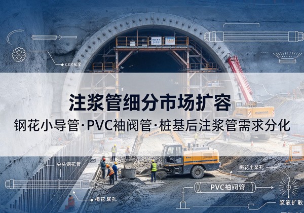 宁夏注浆管细分市场扩容，隧道钢花小导管、PVC 袖阀管、桩基后注浆管需求分化